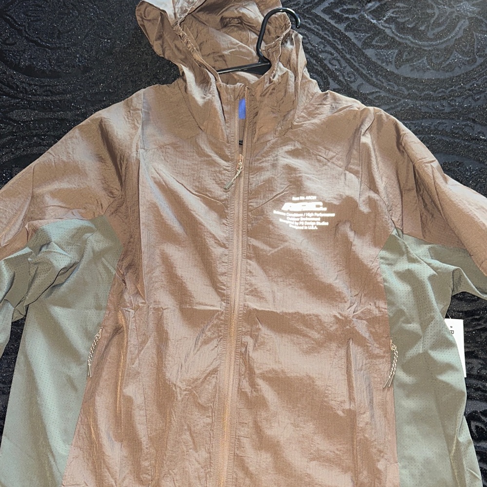 PacSun Brown and Green Windbreaker